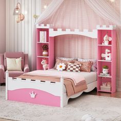 Transport your child's bedroom into a realm of enchantment with our 'Dreamy Fairy Tale' wooden bed, designed to mimic the grandeur of a castle. This charming and cozy centerpiece creates an inviting atmosphere that breathes life into a child's imagination. The 'Lovely Bed' features a footboard that echoes the castle theme, complete with a delicate crown for an extra touch of charm. Dress up the bed with flowers and twinkling light strips to set the stage for wonder and delight. 'Sturdy and Durab Wooden Bed With Storage, Castle Bed, Wooden Platform Bed, Princess Bed, Magical Kingdom, Platform Bed With Storage, Storing Books, Red Bedding, Bed With Storage