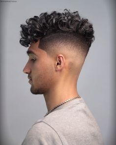 Curly Hair Low Fade, Hairstyles Mens, Haircut Curly Hair, Male Haircuts Curly, Trendy We Fryzurach