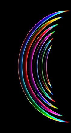 an image of colorful lines in the dark