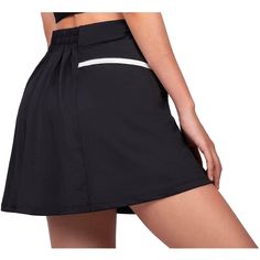 Women's Running Tennis Golf Skirt, 2 in 1 Cycorld Golf Skirts--coupled with lightweight and strechy fabric,fits and moves with you. Quick dry and breathable function, you can play all day in Cycorld Skirts Elastic closure 2 in 1 Tennis Skirts -- combined skirts and bulit-in shorts，crafted eye catching layers pleates at back, move freely while spinning and flaring on court 1 Pocket -- Cycorld Golf skorts for women is designed 1 pockets at inner shorts, helping you to store your stuffs easily Hug Sporty Black Tennis Skirt With Elastic Waistband, Black Tennis Skirt With Pockets For Sports, Sporty Black Skort With Elastic Waistband, Sports Tennis Skirt With Pockets, Sporty Black Swim Skirt With Built-in Shorts, Black Moisture-wicking Swim Skirt For Athleisure, Black Sports Skort With Pockets, Black 4-way Stretch Skort For Sports, Black Tennis Skirt With Elastic Waistband For Workout