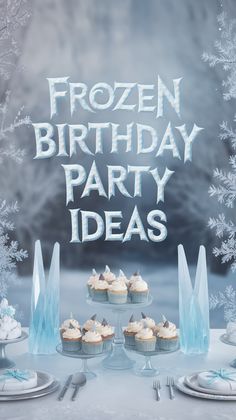 Frosty and enchanting frozen birthday party ideas visual featuring decorations, treats, and activities for a magical celebration. Discover creative and fun themes to impress kids.