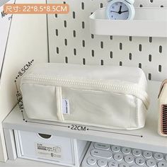 49175058743578 White Portable Pencil Case For Back To School, White Portable Pencil Case For School, Portable White Pencil Case For School, White Portable School Pencil Case, Portable White Pencil Case Pouch, White Stationery Zipper Pouch For Study, Trendy White Pencil Case With Pen Holders, Back To School White Pencil Case With Pen Holders, White Pencil Case Pouch For School