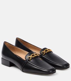 Monogram leather loafers in black - Tom Ford | Mytheresa