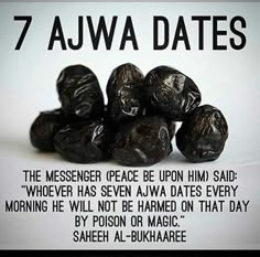 some black raisins with the words 7 jawa dates on it and an image of