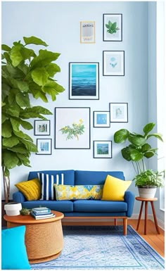 Blue Sofa Decor, Fur Coat Plus Size, Room Color Combination, Room Wall Colors, Coat Plus Size, Perfect Living Room, Home Design Living Room