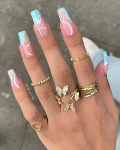 Spring Acrylic Nails, Cute Acrylic Nail Designs, Glow Nails, Coffin Nails Designs, Dream Nails