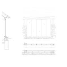 three different views of the same building from each side, including one window and two windows