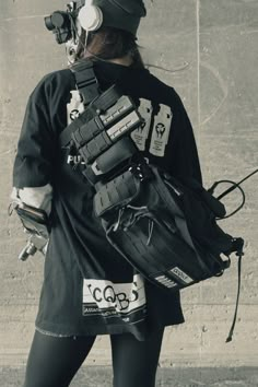 Cyberpunk Backpack, Tactical Wear, Urban Ninja, Techwear Fashion