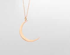 Elegant 14k solid gold crescent moon pendant. Available in 14k yellow, 18k rose or 14k white solid gold. The pendant is available with a 14k yellow or rose gold filled chain (white gold over sterling silver if you choose white gold) , a 14k solid gold chain or without chain. Size: 3cm / 1.2 inches - 2.5cm / 1 inch The pendant is available in a brushed/matte or shiny/polished finish. Perfect gift for Valentine, Mother's Day or any other special occasion. DHL EXPRESS shipping available at check ou Elegant Half Moon Necklace For Gift, Celestial Half Moon Jewelry Gift, Gift Necklace With Half Moon And Moon Charm, Dainty Crescent Necklaces For Gift, Gold Moon Phase Necklace For Gift, Rose Gold Crescent Necklace Gift, Half Moon Charm Jewelry As Gift, Crescent Moon Charm Jewelry Gift, Half Moon Charm Necklaces For Gifts