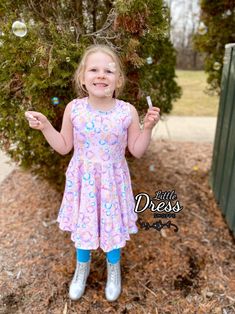 This dress is perfection and perfect for summer! The tank dress is soft, beautiful, and of course super twirly! Pockets are a perfect addition! This one comes in size 2-14. Get yours today! Bubble Dress, Tank Dress, Girls Dresses, Dress Outfits, Girl Outfits, Size 2, Bubbles, Dresses, Clothes