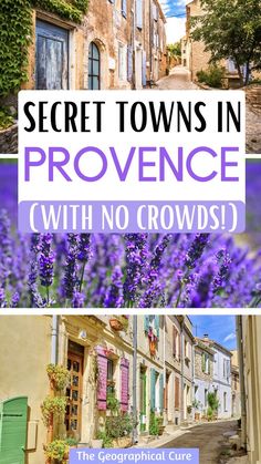 Pinterest pin for Charming Hidden Gems in Provence France Itinerary, South France, France Trip, Visit France, Travel France, Southern France, History Book