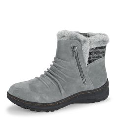 PRICES MAY VARY. 1 in. heel height 5.25 in. shaft height; 9.5 in. circumference Comfort insole; Flexible outsole. Inside zipper closure for easy on/off Stay Dry System (SDS) Technology: Water-resistant & weatherproof construction help keep you dry; Treaded outsole for increased traction; Soft cushioned lining for warmth & comfort. Water-resistant calf suede/faux shearling Warm up this winter in the Acelyn! Equipped with Baretrap Stay Dry System (SDS), you’ll be protected from cold winter elements. Plus, a cozy faux fur lining adds extra warmth. Pair the Acelyn with your winter wardrobe for a functional winter boot that’s also stylish. Winter Elements, Wide Width Sandals, Toe Loop Sandals, Cold Weather Boots, Sneaker Dress Shoes, Wide Calf Boots, Boots Knee, Comfortable Sandals, Calf Boots