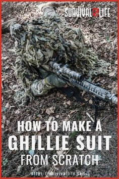 Diy Ghillie Suit, Ghillie Suit Snipers, Ghillie Suit Art, Survival Prepping Diy, Hunting Diy