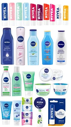 Nivea Skin Care Products, Nivea Body Care Products, Nivea Face Wash, Nivea Shower Lotion, Nivea Body Lotion, Nivea Lotion, Glow Up, Makeup Clothes, Care Products