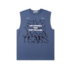 Save Your Tears Print Tank Top | Trendy Print Sleeveless T-shirts | H0NEYBEAR – h0neybear Urban Slogan Tops For Summer, Urban Style Slogan Tops For Summer, Summer Letter Print Tank T-shirt, Spring Graphic Print Tank Top For Streetwear, Trendy Screen Print Tank Top For Streetwear, Casual Sleeveless Graphic Print T-shirt, Trendy Graphic Print Crew Neck Tank Top, Casual Sleeveless T-shirt With Graphic Print, Casual Crew Neck Tank Top With Graphic Print