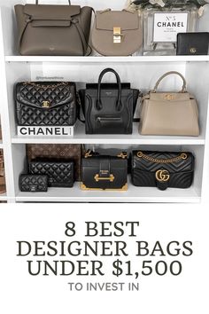 Everyday Black Handbag, Top Rated Handbags, High End Bags Luxury, Best First Designer Bag, Every Day Designer Bags, Staple Designer Bags, Timeless Designer Handbags, Best Everyday Designer Bag, Best Designer Bags 2023