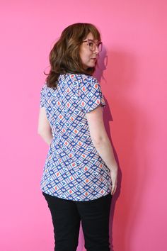 This gorgeous & versatile cotton tee features our darling fruit print in ALL 9 SIZES in your favorite tulip-sleeved tee silhouette! MADE IN USA Garment dyed, pre-shrunk. 100% cotton MEASUREMENTS (all measurements are approximate, lightweight cotton fabric does provide stretch) XS- chest measures approximately 30.5" and length is approximately 26" S- chest measures approximately 34" and length is approximately 26" M- chest measures approximately 36" and length is approximately 26.5" L- chest meas Retro V-neck Relaxed Fit Top, Retro V-neck T-shirt For Spring, Fitted Cotton T-shirt With All Over Print, Fitted Graphic Tee With All Over Print, Stretch Cotton Top With All Over Print, Fitted Cotton Tops With All Over Print, Retro Short Sleeve Stretch Tops, Retro Stretch Short Sleeve Tops, Cotton V-neck Top With All Over Print