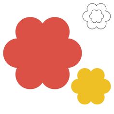 an image of two flowers with one flower in the middle and another on the other side