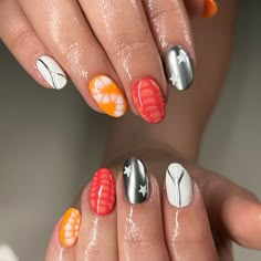 Rave Nails, Nail Vibes, Ideas Uñas, Fourth Of July Nails, Cute Nails For Fall, Basic Nails