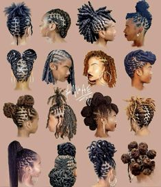 Styling Short Dreadlocks Black Women, Styling Locs For Wedding, Prom Hairstyles For Locs, Short Loc Hairstyles For Black Women, Updo Styles For Locs, Locs Hairstyles For Women Shoulder Length, Short Loc Styles For Women Locks, Styles For Short Locs For Women, Medium Size Locs Black Women