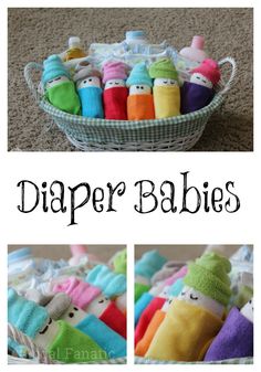 How To Make Diaper Babies - Easy Baby Shower Gift Idea Easy Baby Shower Gift, Boy Baby Shower Ideas