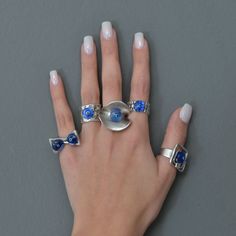 ❀ I made this blue evil eye Ring for you, to make you look elegant. A Long Ring that can fit perfectly to all styles. You will look elegant when you wear this Protection ring. dome evil eye ring stands out with flashy designs. If you have a modern and rebellius style, this luck ring is for you. ❀ It is an Adjustable ring with sterling silver plated matte finish. ❀ All the rings are adjustable in the back. Rings are easy to adjust and would fit fingers size US 4 and up ❀ If you are looking for a Blue Open Ring Metal Ring, Blue Open Ring Made Of Metal, Blue Metal Open Ring, Blue Open Ring Metal Jewelry, Blue Metal Open Ring Jewelry, Elegant Blue Metal Rings, Nickel-free Blue Open Ring Jewelry, Blue Sterling Silver Open Ring Jewelry, Handmade Blue Open Ring Jewelry