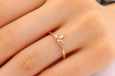 14k Solid Gold Lotus Ring - Minimal Flowers Ring  - Spiritual Ring - Yoga Jewellery - Lotus Flower Ring -Gift For Her  ABOUT PRODUCT This 14k Solid Gold Ring is suitable gift for girlfriend, mom and her. You can even buy as a birthday gift for your friends or anniversary gifts, If you want to add a special note we can write for you and put to inside of package. We manufacture our jewelry pieces with carefully and after production we double checking in quality control department. Our main idea is Golden Rings Design For Women Simple, Lotus Gold Ring, Minimal Gold Ring Design, Gold Minimalist Rings, Pure Gold Rings For Women, Minimal Rings Gold, Stylish Gold Rings For Women, Minimal Rings Minimalist Jewelry, Gold Ring Ideas