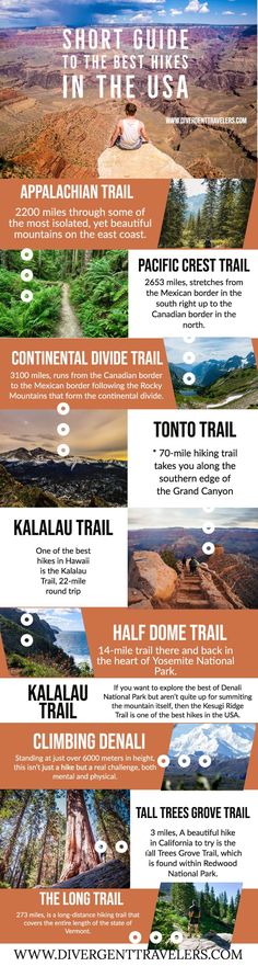 an info sheet describing the different types of mountains and lakes in the united states, with information