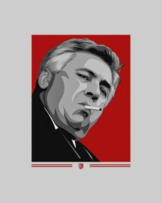 Ancelotti 🤨🤵 Carlo Ancelotti, Art Carton, Real Madrid, Ronaldo, Poster Art, Milan, Madrid, Premium Quality, Soccer