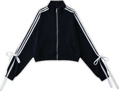 Trendy Black Winter Track Jacket, Trendy Black Track Jacket For Winter, Trendy Black Long Sleeve Track Jacket, Black Hooded Track Jacket For Fall, Fitted Black Track Jacket Sportswear, Casual Black Hooded Track Jacket, Trendy Black Sports Outerwear, Black Athleisure Outerwear For Fall, Casual Black Track Jacket For Fall