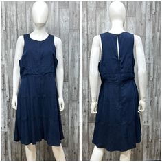 Banana Republic Chambray Indigo Dress Nwt [B36]. Size 12. Dark Wash Sleeveless Denim Dress With Keyhole Opening In Back. Approx 40” Long, 19” Armpit To Armpit, 18” Across Waist, 24” Across Hips. Brand New, Never Worn, Tags Attached. Item #B36 Sleeveless Indigo Denim Dress, Sleeveless Summer Denim Dress With Back Zipper, Dark Wash Sleeveless Fitted Midi Dress, Summer Denim Blue Dress With Back Zipper, Dark Wash Fitted Sleeveless Midi Dress, Fitted Sleeveless Dark Wash Midi Dress, Fitted Sleeveless Dark Wash Dress, Dark Wash Fitted Sleeveless Dress, Fitted Dark Wash Sleeveless Dress