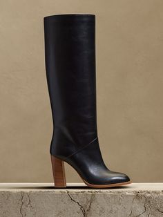 Lorca Leather Boot | Banana Republic Knee Thigh Boots, High Arches, Scholarship Essay, Fall Boots, Thigh Boots, Sharper Image, Fall 23, Everyday Shoes, Beautiful Boots