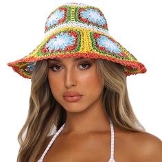 PRICES MAY VARY. Paper Straw Drawstring closure Hand Wash Only Fun Summer Straw Bucket Hat, Casual Beach Crochet Hat One Size, Casual One Size Crochet Hat For Beach, Fun Short Brim Sun Hat For Summer, Fun Flat Brim Sun Hat For The Beach, Fun Flat Brim Sun Hat For Beach, Summer Hats For Sunbathing, One Size Fits Most, One Size Crochet Hat For Beach In Spring, One-size Crochet Hat For Beach In Spring