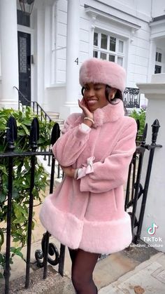 Pink And Black Shirt Outfit, Princess Aesthetic Outfits Winter, Off The Shoulder Coat, Fall Barbie Outfits, Winter Barbie Aesthetic, Barbie Fall Aesthetic, Croquette Outfits Aesthetic, Pink Work Clothes, How To Dress Like A Princess