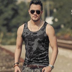 Men's Summer Sleeveless Casual Tank Top With Print | Fashion Top – zorket Casual Fitted Summer Vest, Fitted Casual Summer Vest, Casual Tank Vest For Summer, Black Casual Summer Vest, Casual Black Summer Vest, Black V-neck Vest For Summer, Black V-neck Summer Vest, Casual Sleeveless Tank Top, Casual Summer Camisole Vest