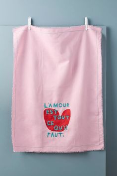 The Adventures Of L'Amour Dish Towel | Anthropologie Style Marocain, Anthropologie Uk, 자수 디자인, Towels Design, Charm Gift, Paper Goods, Dish Towels, Laundry Bag, Color Coding