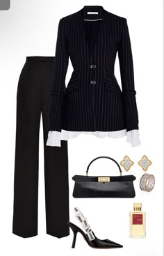 Suit Outfit Aesthetic, Black Suit Female, Majestic Outfits, Shein Coupon Codes, Shein Coupons, Nail Trend, Chique Outfits, Stylish Work Attire, Everyday Fashion Outfits