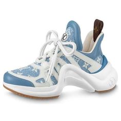 (WMNS) LOUIS VUITTON Archlight 1.0 Sneakers 'Denim Monogram' 1AB30Q S Monogram, Louis Vuitton, Monogram, Sneakers