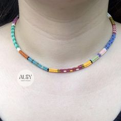 Elevate your summer style with this handmade colorful beaded necklace, perfect for adding a vibrant touch to your everyday look. 🌞 Crafted with attention to detail, this boho-inspired necklace is designed to be both trendy and versatile. TAGUS necklace is a unique jewelry that takes hours to make. I tried to create a wonderful harmony by combining different colors. In this way, you can combine it with any color of your clothes! I made this unique necklace with high quality Miyuki Beads  (not se Colorful Beaded Necklaces With Spacer Beads For Festival, Multicolor Spacer Beads For Summer, Multicolor Beads For Summer Jewelry Making, Vibrant Beaded Adjustable Necklace, Vibrant Adjustable Beaded Necklace, Handmade Colorful Adjustable Beaded Necklaces, Colorful Vibrant Beaded Necklace With Round Beads, Handmade Colorful Beads For Beach, Vibrant Necklace With Colorful Beads