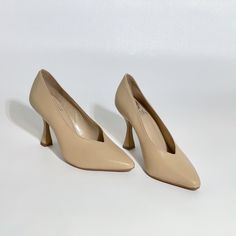 Brand New Without Box Vince Camuto Ishani Pointed Toe Pump Shoe Size: 6m Approx. 3” Heel Leather Upper/Synthetic Lining And Sole Color/Material: Buff/Baby Sheep Beige Pointed Toe Court Shoes With 4-inch Heel, Beige Almond Toe Heels With 4-inch Heel, Classic Beige Heels With 4-inch Heel, Cream Heels With Reinforced Heel For Office, Beige Sculpted Heel Court Shoes, Beige Court Shoes With Sculpted Heel, Beige High Heel Court Shoes For Spring, Classic Beige Court Shoes With Reinforced Heel, Beige Court Shoes With Reinforced Heel