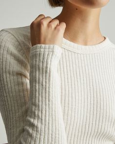 The Rib-Knit Crew Bone – Everlane Abercrombie Girls, 2023 Mood, Being Yourself, Wardrobe Refresh, Cozy Style, Winter 2023, Fall 2023, Cozy Fashion, Winter Sweaters