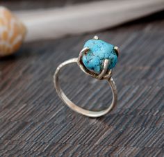 A  Unique handmade and natural Tibbati Firoza stone sliver Ring. Sliver Ring, Best Acrylic Nails, Make Design, Ring Handmade, Rings Statement, Gemstone Ring, Handmade Ring, Turquoise Ring, Ring Designs