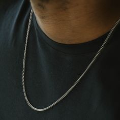 The Minimal necklace collection is a paragon of understated design, focusing on the beauty of simplicity and the premium quality of materials. Each necklace is crafted from brushed stainless steel, creating an enduring and timeless piece of jewelry that complements both casual and formal attire.- SIZE: Adjustable- SHAPE: Curb- MATERIAL TYPE: 316L stainless steel- FINISH: Brushed Mens Jewelry Necklace Silver, Silver Necklace For Men, Chain Necklace Silver, Silver Chain For Men, Minimal Necklace, Mens Jewelry Necklace, Mens Silver Necklace, Necklace Collection, Silver Jewelry Necklace