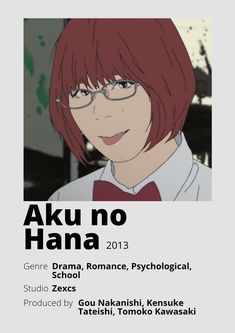 Aku No Hana, Anime Minimalist Poster, Poster Information, Read Anime, Fantasy Village, Aesthetic Names, Good Anime To Watch, Anime Titles