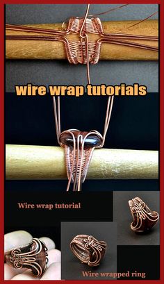 Diy wire wrapped rings tutorials. Wire Wrapped jewelry tutorials. A step by step tutorials. An Illustrated tutorial of the Wire Wrapping Art. Step by step guide of how to wire wrap rings. Learn the ancient art of wire wrapping with Valery Vorobev. Learn to make beautiful Wire jewelry. This book explains the tools and materials needed to make wire jewelry. Projects are shown step by step with pictures and description. 50 pages with lots of colorful images. Valery Vorobev Wire Wrap Rings, Diy Wire Wrapped Rings, Chainmaille Jewelry Patterns, Wire Weaving Techniques, Wire Weaving Tutorial, Copper Wire Art, Wrapped Rings