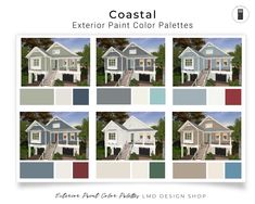 the exterior paint color palettes for coastal house plans