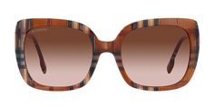 Designer Sunglasses by Burberry, available in CHECK BROWN / brown / gradient brown and sizes: 140-20-54-48. Perfect for women. All our Burberry designer sunglasses are genuine and include manufacturers case, cloth and packaging (where available). These Burberry sunglasses are also available as prescription sunglasses with tints, polarised or transition lenses. Free delivery on eyewear available over £49 Burberry Sunglasses Women, Gradient Brown, Burberry Sunglasses, Brown Gradient, Brown Brown, Sunglasses Online, Prescription Sunglasses, Designer Sunglasses, Sunglasses Accessories