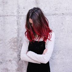 Hair Color Ombre, Hair Color Red Ombre, Brown Ombre Hair Color, Honey Blond, Black Red Hair, Red Curls, Black Curls