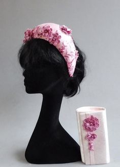 Dutch design rainbow pink halo hat with or without matching bag sinamay with high quality lace Kate Middleton Hats, Floral Fascinator, Bridal 2023, Floral Fascinators, Pink Halo, Anthurium Flower, Pearl Bridal Headband, Sinamay Hats, Fascinator Headband