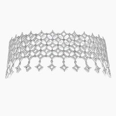 MJ Rodriguez Diamond Choker | Infinite Icon | Brilliant Earth Diamond Cuff Necklace, Fine Jewelry White Gold Diamond Choker Necklace, Luxury Diamond Choker Jewelry, White Gold Diamond Choker Necklace, Luxury Wedding Choker, Luxury Diamond Choker For Wedding, White Gold Diamond Choker For Wedding, Luxury Diamond Choker For Formal Occasions, Luxury Diamond Jewelry With Diamond Markers